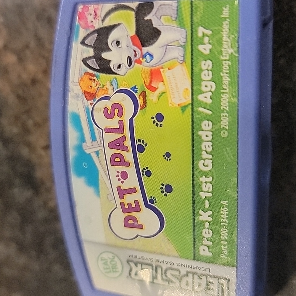 Leapster Pet Pals  PreK- 1st Grade ages 4-7 Learning Game Leap Frog 🐸